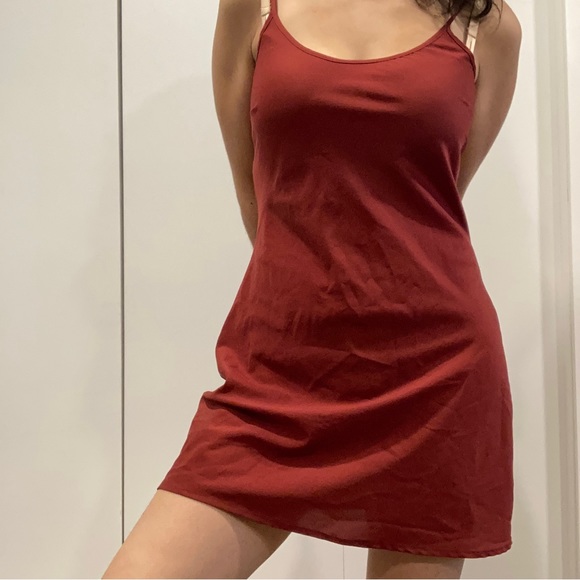 Spaghetti Strap Red Dress - Picture 1 of 3